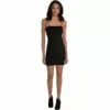 AMSCAN Black Ribbed Bodycon Mini Dress For Adults With Removable Spaghetti-Straps 2 AMSCAN Black Ribbed Bodycon Mini Dress For Adults With Removable Spaghetti-Straps -Amscan Shop P921534