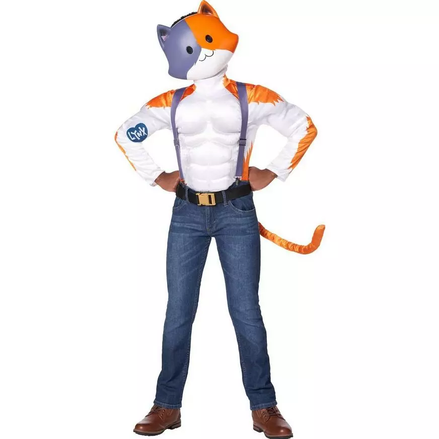 Meowscles Muscle Costume For Kids - Fortnite 3 Meowscles Muscle Costume For Kids - Fortnite