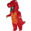 Kids' Red Dinosaur Inflatable Costume 2 Kids' Red Dinosaur Inflatable Costume -Amscan Shop P923271