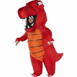 Kids' Red Dinosaur Inflatable Costume