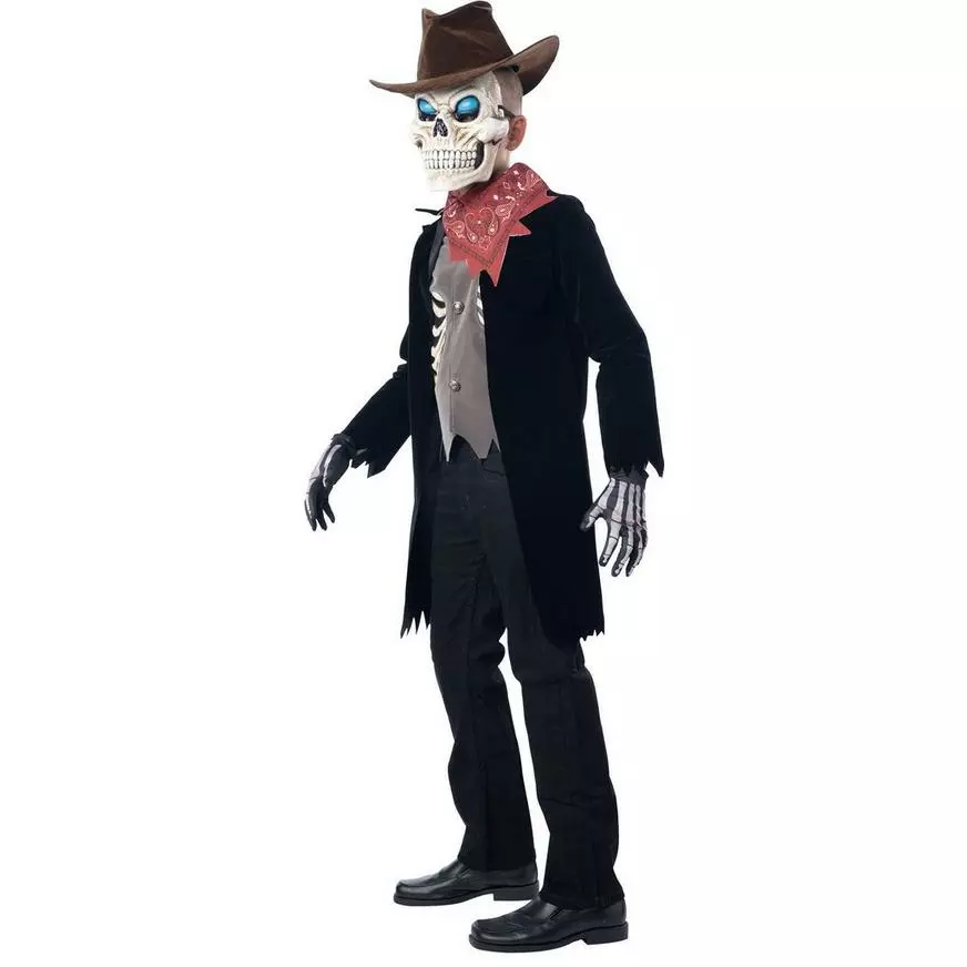 Light-Up Extreme Undead Zombie Cowboy Costume For Kids 5 Light-Up Extreme Undead Zombie Cowboy Costume For Kids - Image 3
