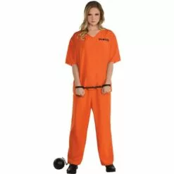 Women's Orange Prisoner Costume