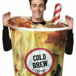 Sprinkle Donut & Cold Brew Coffee Couples Costumes For Adults 10 Sprinkle Donut & Cold Brew Coffee Couples Costumes For Adults -Amscan Shop P926404 02