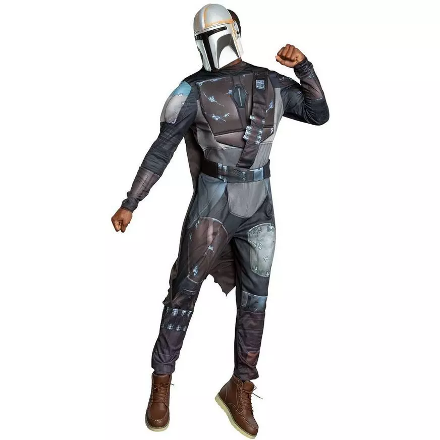 AMSCAN Adult Mandalorian Deluxe Costume - Star Wars: The Mandalorian Season 2 6 AMSCAN Adult Mandalorian Deluxe Costume - Star Wars: The Mandalorian Season 2 - Image 4