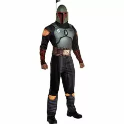 AMSCAN Adult Boba Fett Deluxe Muscle Costume - The Mandalorian