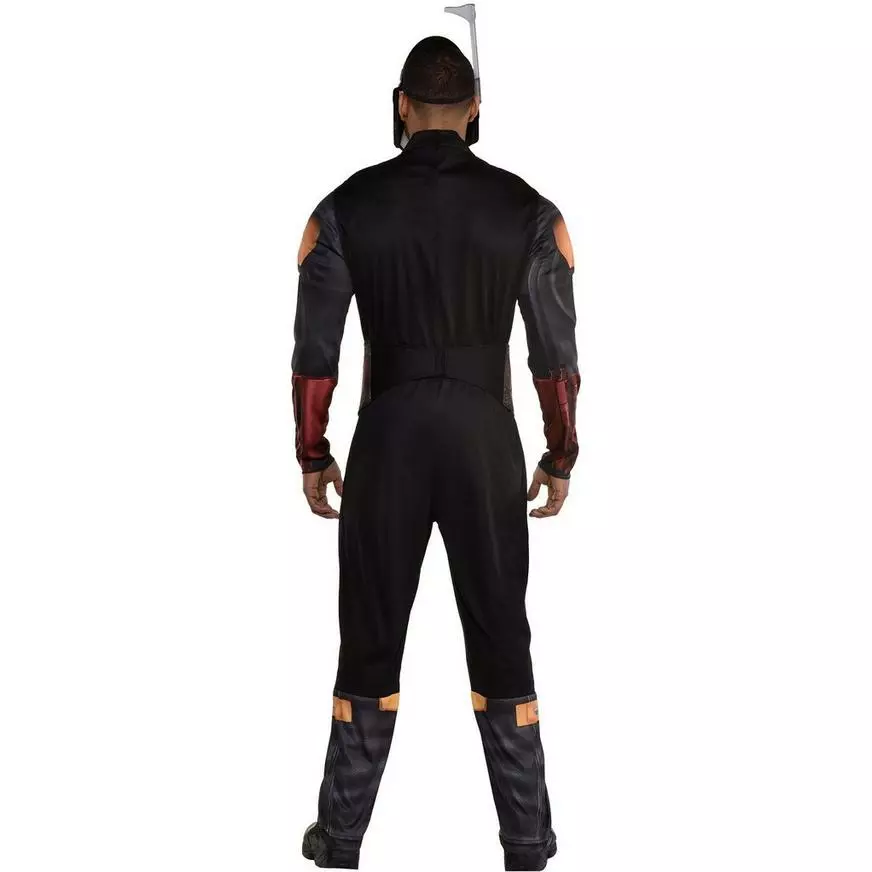 AMSCAN Adult Boba Fett Deluxe Muscle Costume - The Mandalorian 4 AMSCAN Adult Boba Fett Deluxe Muscle Costume - The Mandalorian - Image 2