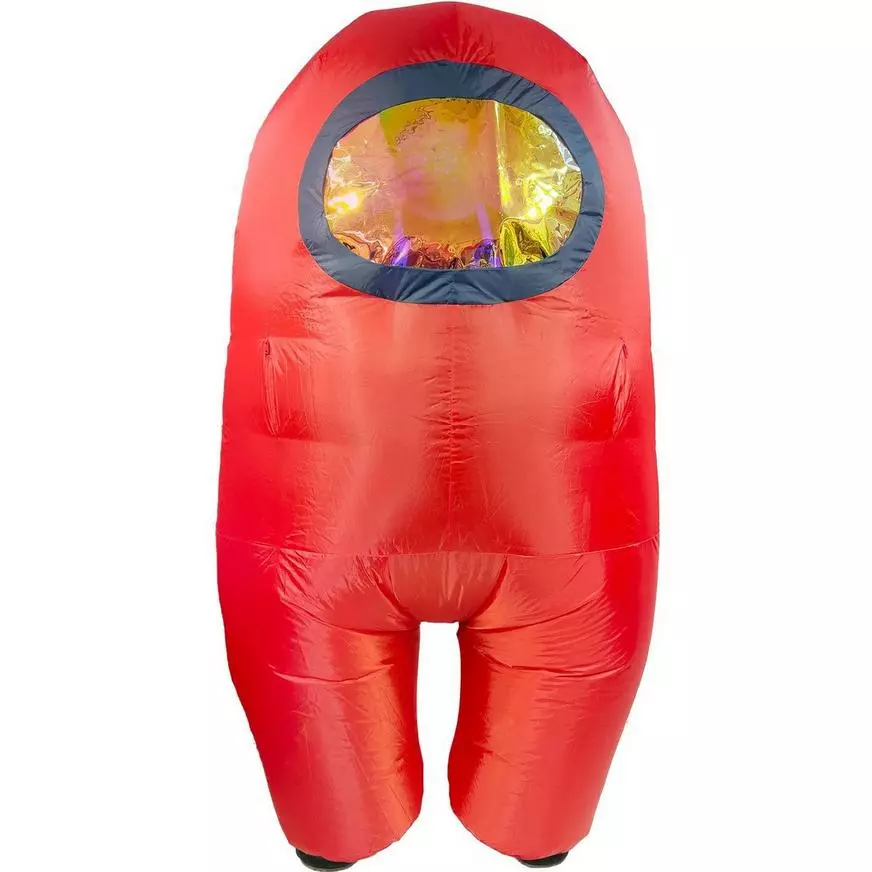 Adult Red Among Us Inflatable Costume 3 Adult Red Among Us Inflatable Costume