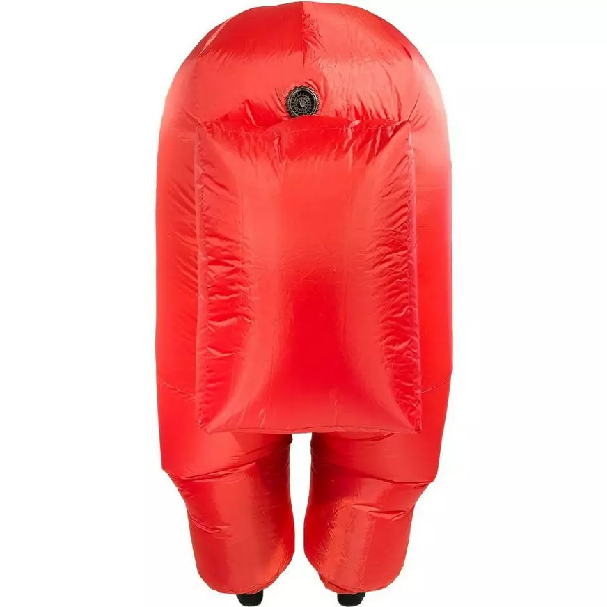 Adult Red Among Us Inflatable Costume 5 Adult Red Among Us Inflatable Costume - Image 3