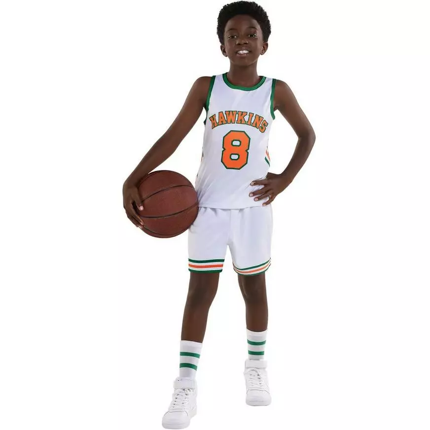 Kids' Lucas Hawkins High Basketball Costume - Stranger Things 4 3 Kids' Lucas Hawkins High Basketball Costume - Stranger Things 4