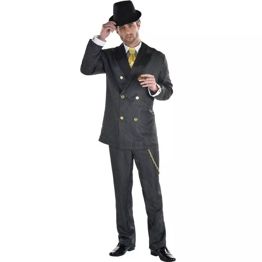 Adult Head Honcho Costume - 20s Gangster 3 Adult Head Honcho Costume - 20s Gangster
