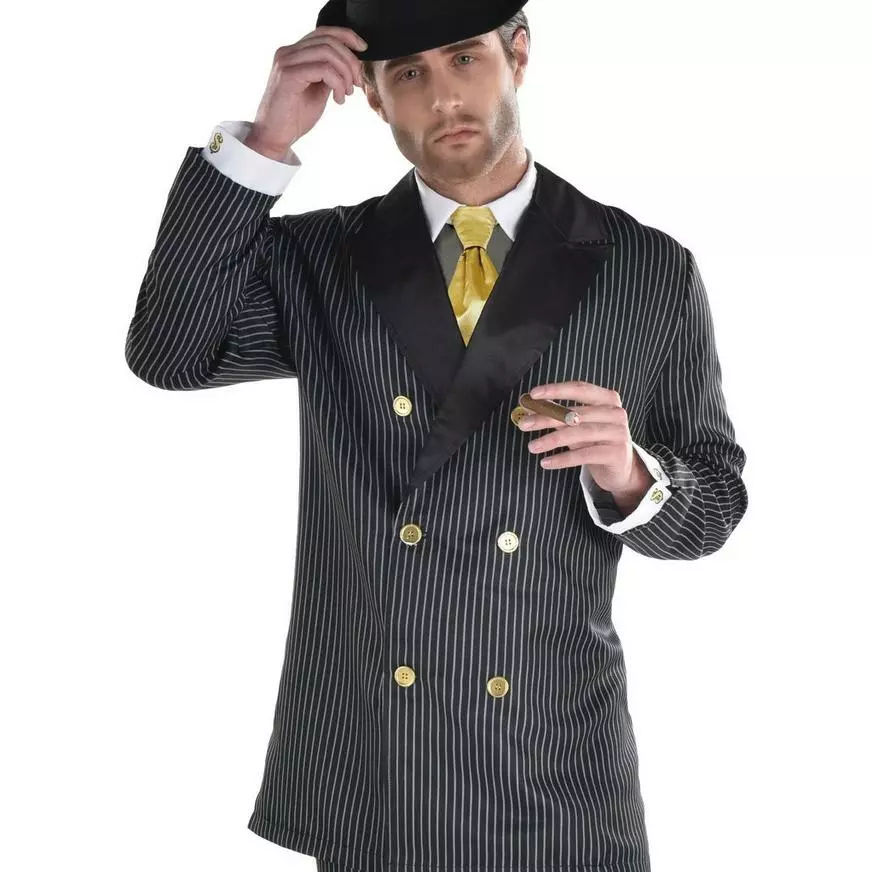 Adult Head Honcho Costume - 20s Gangster 4 Adult Head Honcho Costume - 20s Gangster - Image 2