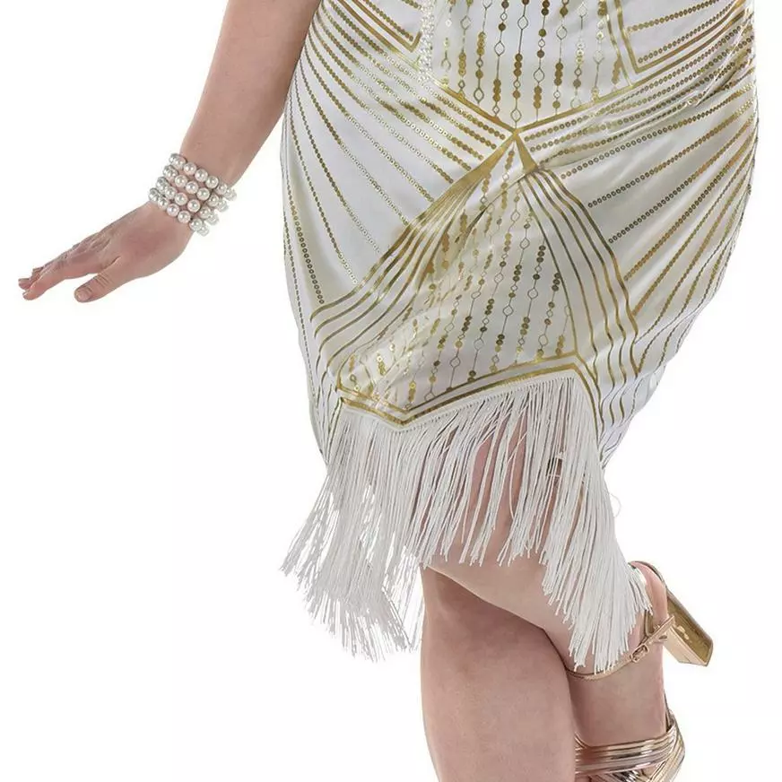 Adult Flirty Flapper Plus Size Costume 5 Adult Flirty Flapper Plus Size Costume - Image 3