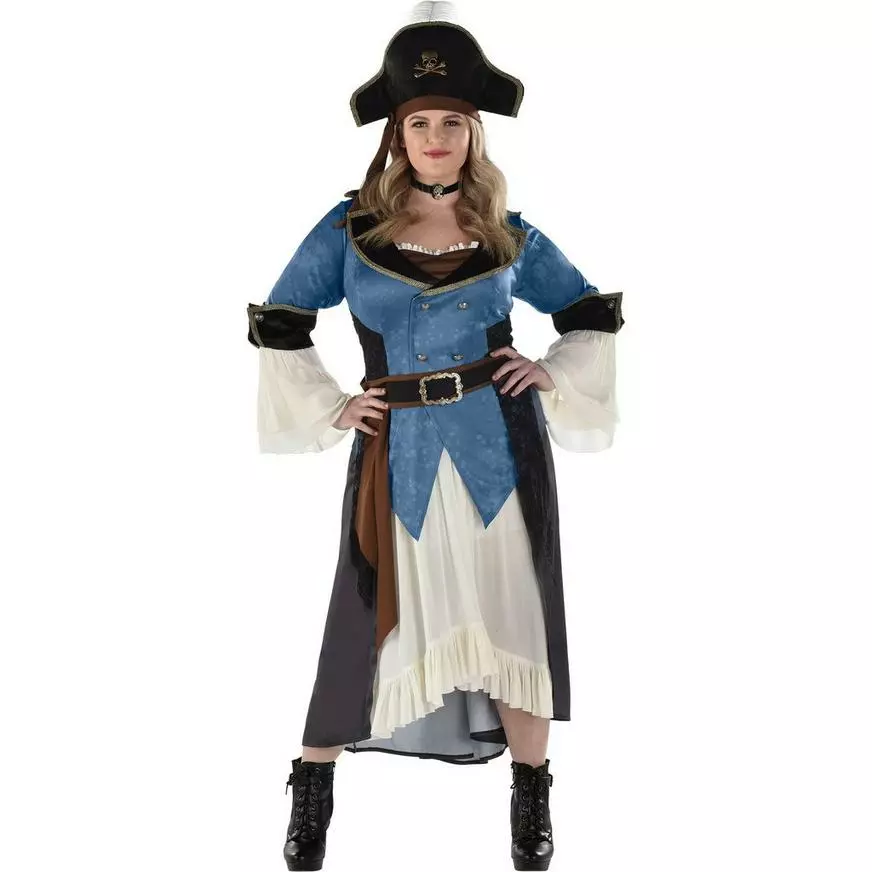 Adult Posh Pirate Plus Size Costume 3 Adult Posh Pirate Plus Size Costume