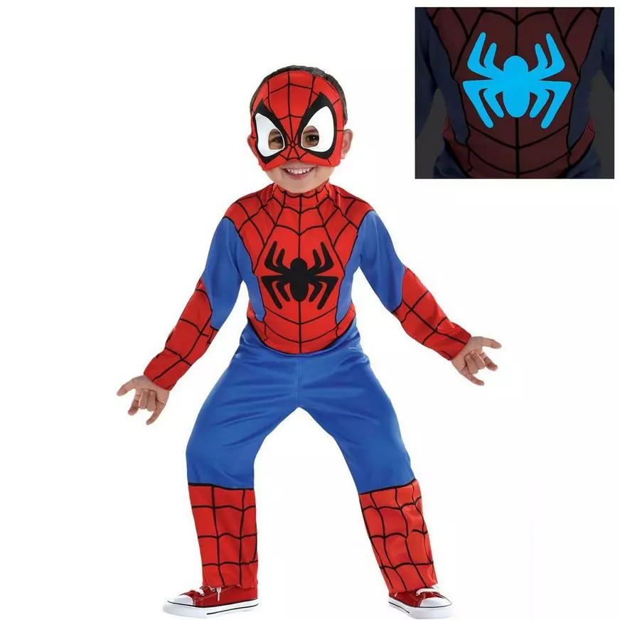 AMSCAN Kids' Peter Parker Spider-Man Costume - Marvel Spidey & His Amazing Friends 3 AMSCAN Kids' Peter Parker Spider-Man Costume - Marvel Spidey & His Amazing Friends