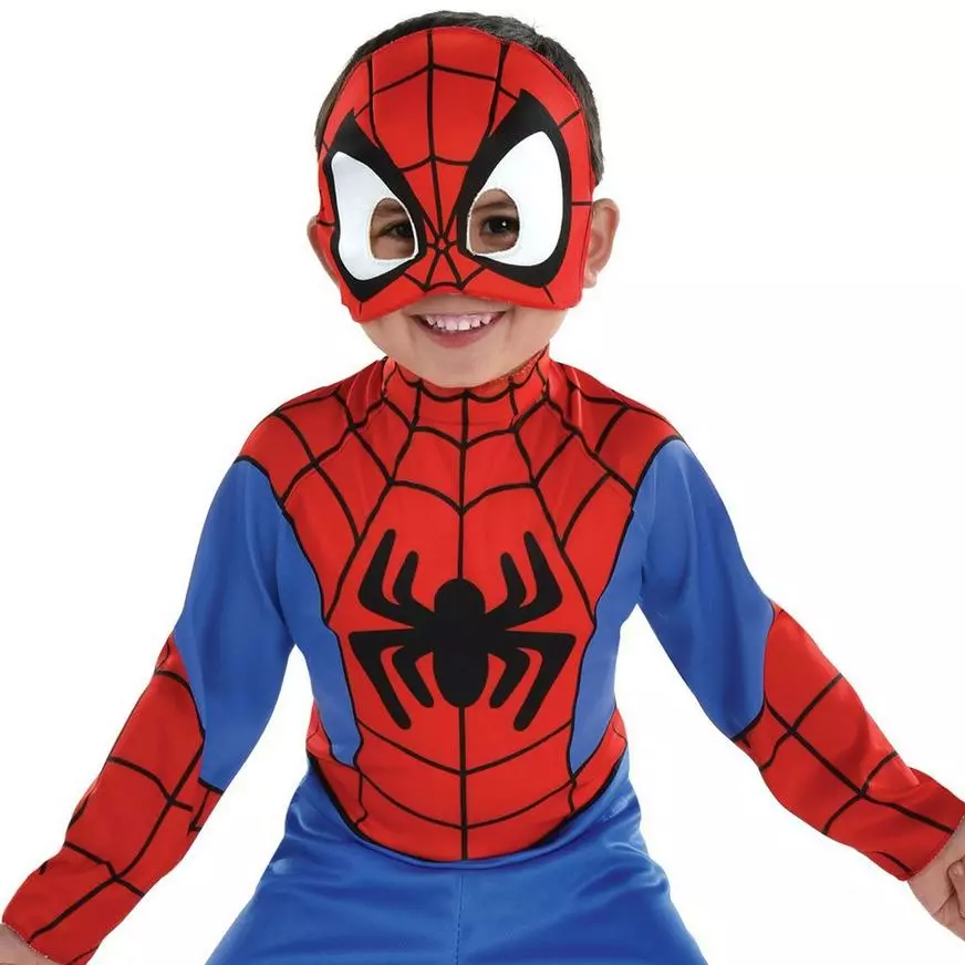 AMSCAN Kids' Peter Parker Spider-Man Costume - Marvel Spidey & His Amazing Friends 4 AMSCAN Kids' Peter Parker Spider-Man Costume - Marvel Spidey & His Amazing Friends - Image 2