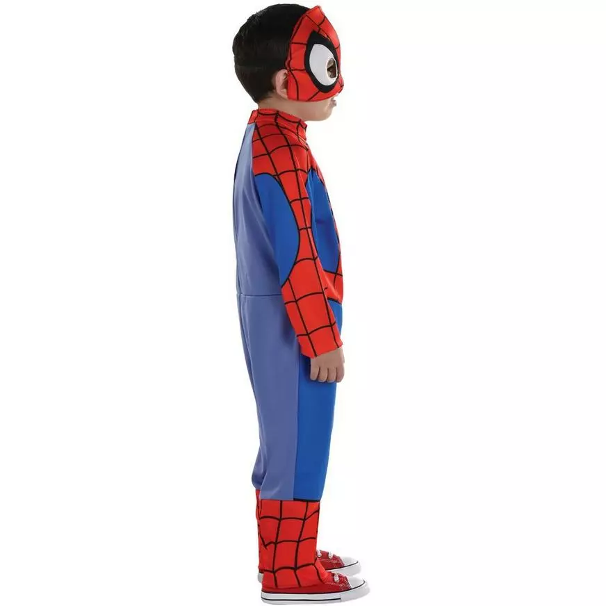 AMSCAN Kids' Peter Parker Spider-Man Costume - Marvel Spidey & His Amazing Friends 5 AMSCAN Kids' Peter Parker Spider-Man Costume - Marvel Spidey & His Amazing Friends - Image 3