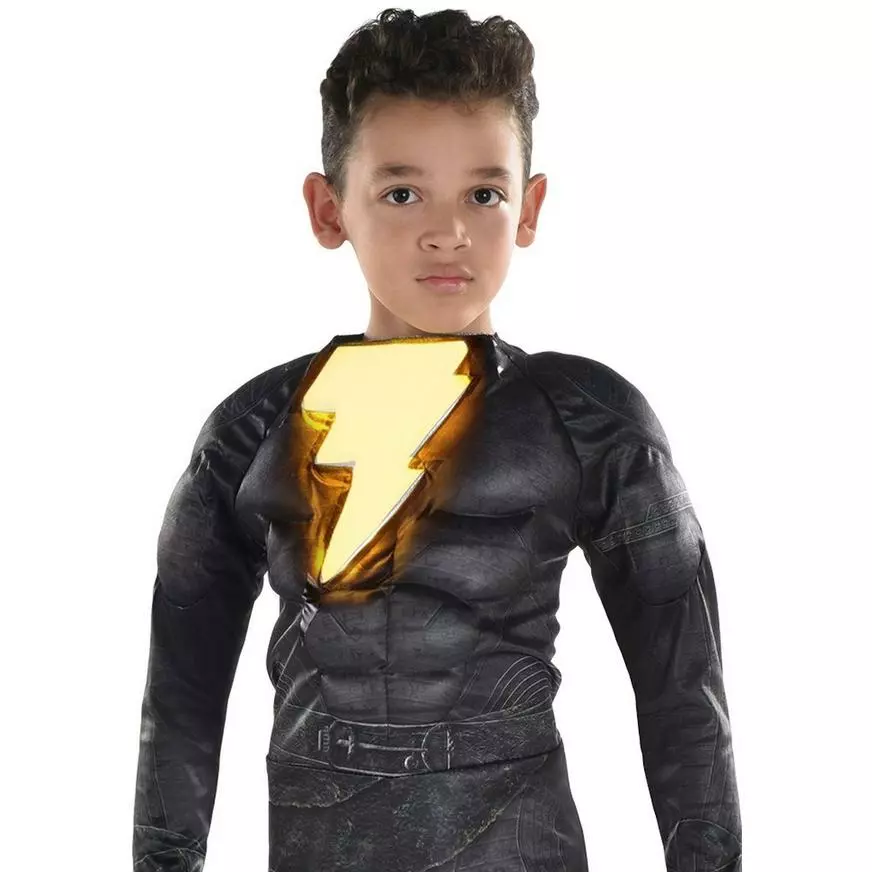 Kids’ Black Adam Muscle Costume 4 Kids’ Black Adam Muscle Costume - Image 2