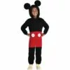 AMSCAN Kids' Classic Mickey Mouse One Piece Zipster Costume - Disney -Amscan Shop P941312