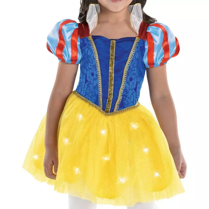 AMSCAN Kids' Light-Up Snow White Costume - Disney Snow White & The Seven Dwarfs 4 AMSCAN Kids' Light-Up Snow White Costume - Disney Snow White & The Seven Dwarfs - Image 2
