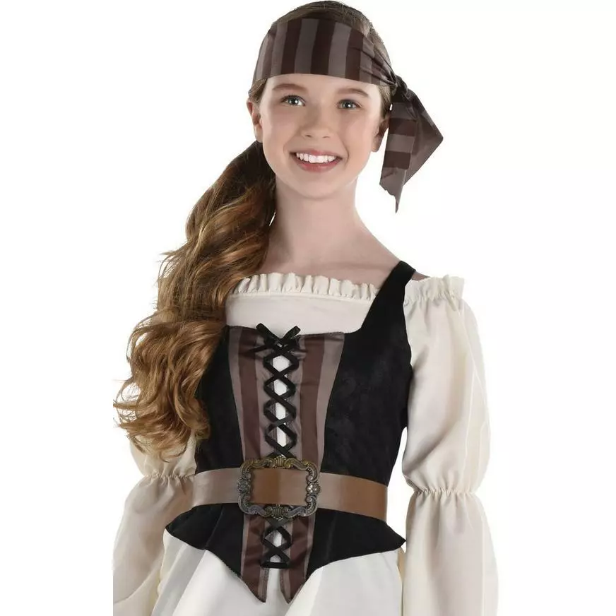 Girls' Shipwrecked Pirate Costume 4 Girls' Shipwrecked Pirate Costume - Image 2
