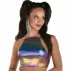 AMSCAN Oil Slick Tie-Back Halter Top - Festival 2 AMSCAN Oil Slick Tie-Back Halter Top - Festival -Amscan Shop P942114