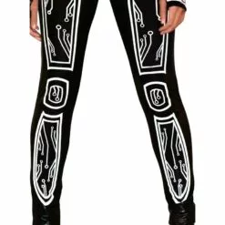 AMSCAN Adult Reflective Black Latex-Look Circuit Board Sleeveless Unitard Catsuit - Cyberpunk 7 AMSCAN Adult Reflective Black Latex-Look Circuit Board Sleeveless Unitard Catsuit - Cyberpunk -Amscan Shop P942119 02