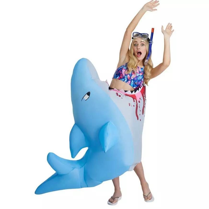 Adult Inflatable Man-Eating Shark Costume 4 Adult Inflatable Man-Eating Shark Costume - Image 2