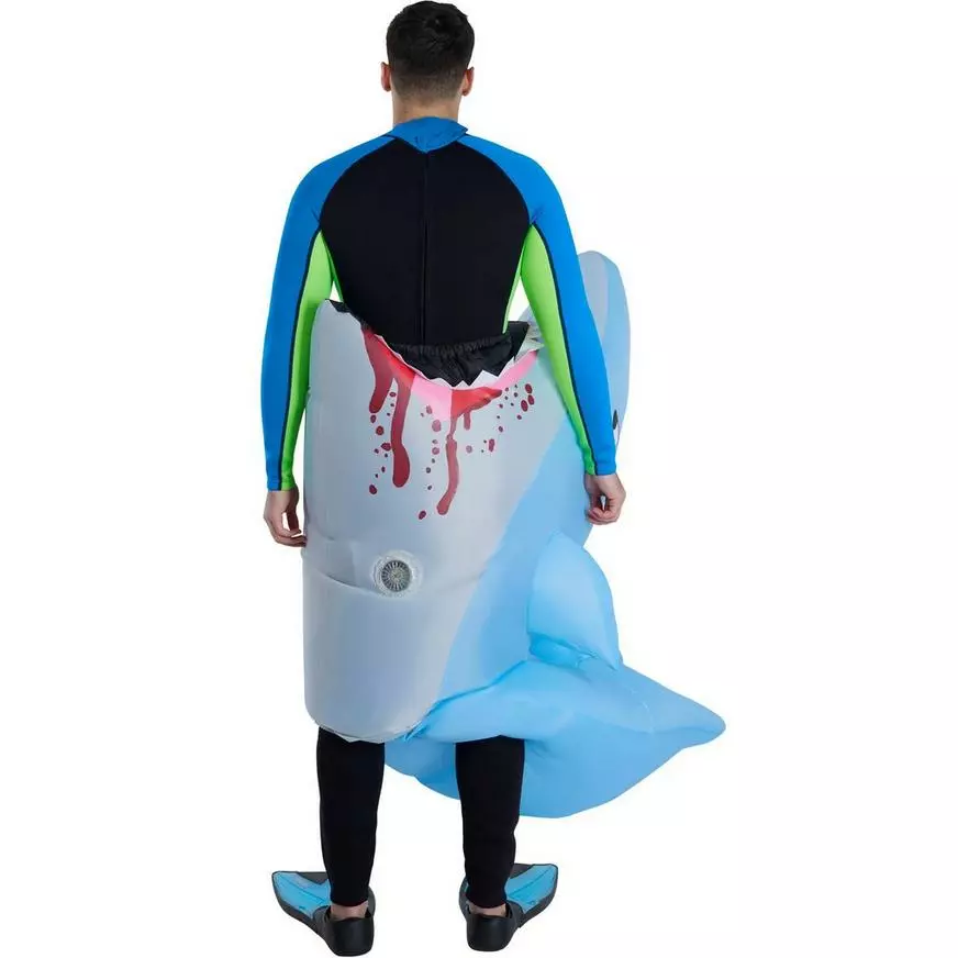 Adult Inflatable Man-Eating Shark Costume 5 Adult Inflatable Man-Eating Shark Costume - Image 3