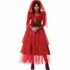 Adult Red Bride From Hell Costume 2 Adult Red Bride From Hell Costume -Amscan Shop P942710