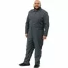 Adult Gray Plus Size Mechanic Coverall Jumpsuit