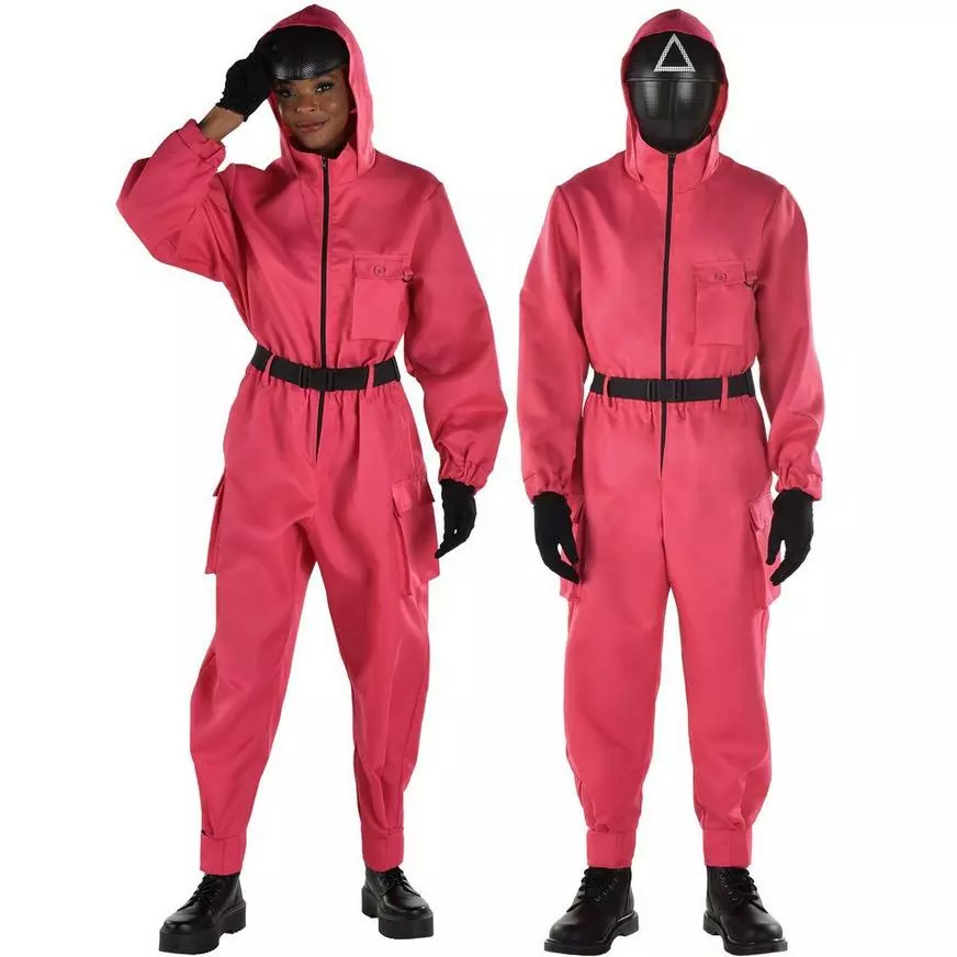 AMSCAN Adult Pink Soldier Guard Costume - Netflix Squid Game 3 AMSCAN Adult Pink Soldier Guard Costume - Netflix Squid Game